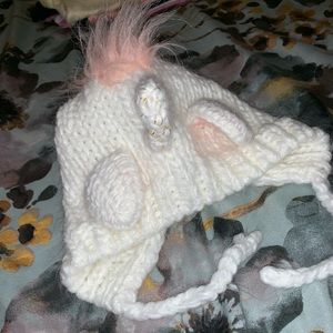 Unicorn winter hat for baby
